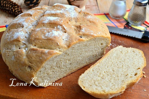 Пшенично-ржаной хлеб в духовке от Елены Калининой 