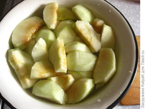 Блинные треугольнички с яблоками 