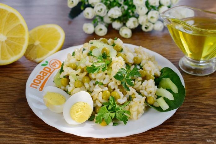 Витаминный салат с рисом «Сытный дом» 