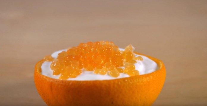 Десерт «Апельсиновая икра» — шикарное украшение для десертов! 