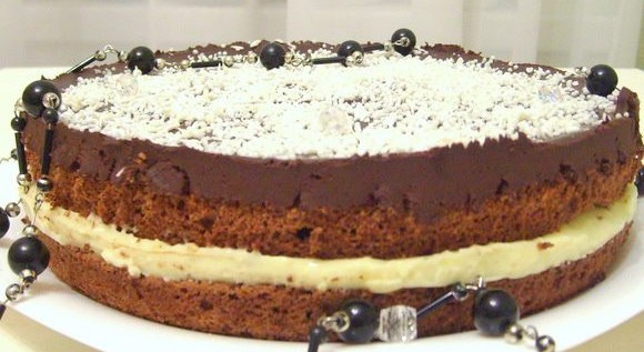 Шоколадно-кокосовый торт: быстрый тортик для торжества! 