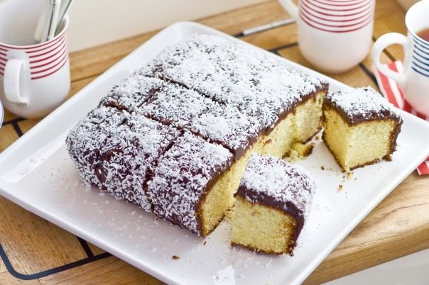 Пирожное «Ламингтон» — популярный австралийский десерт! 