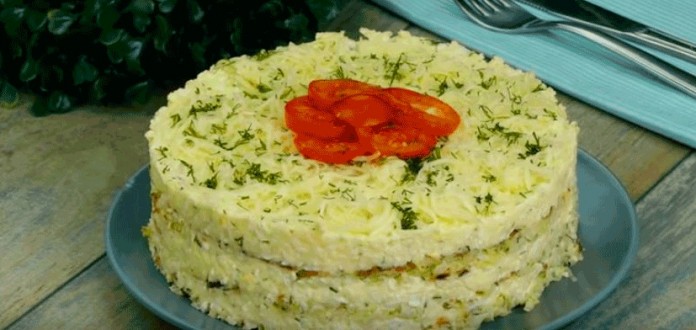Вкусно и бюджетно — капустный тортик с сыром 